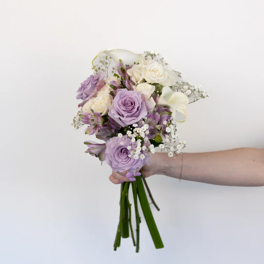 FiftyFlowers Purple Fuzzy Rose DIY Flower Kit