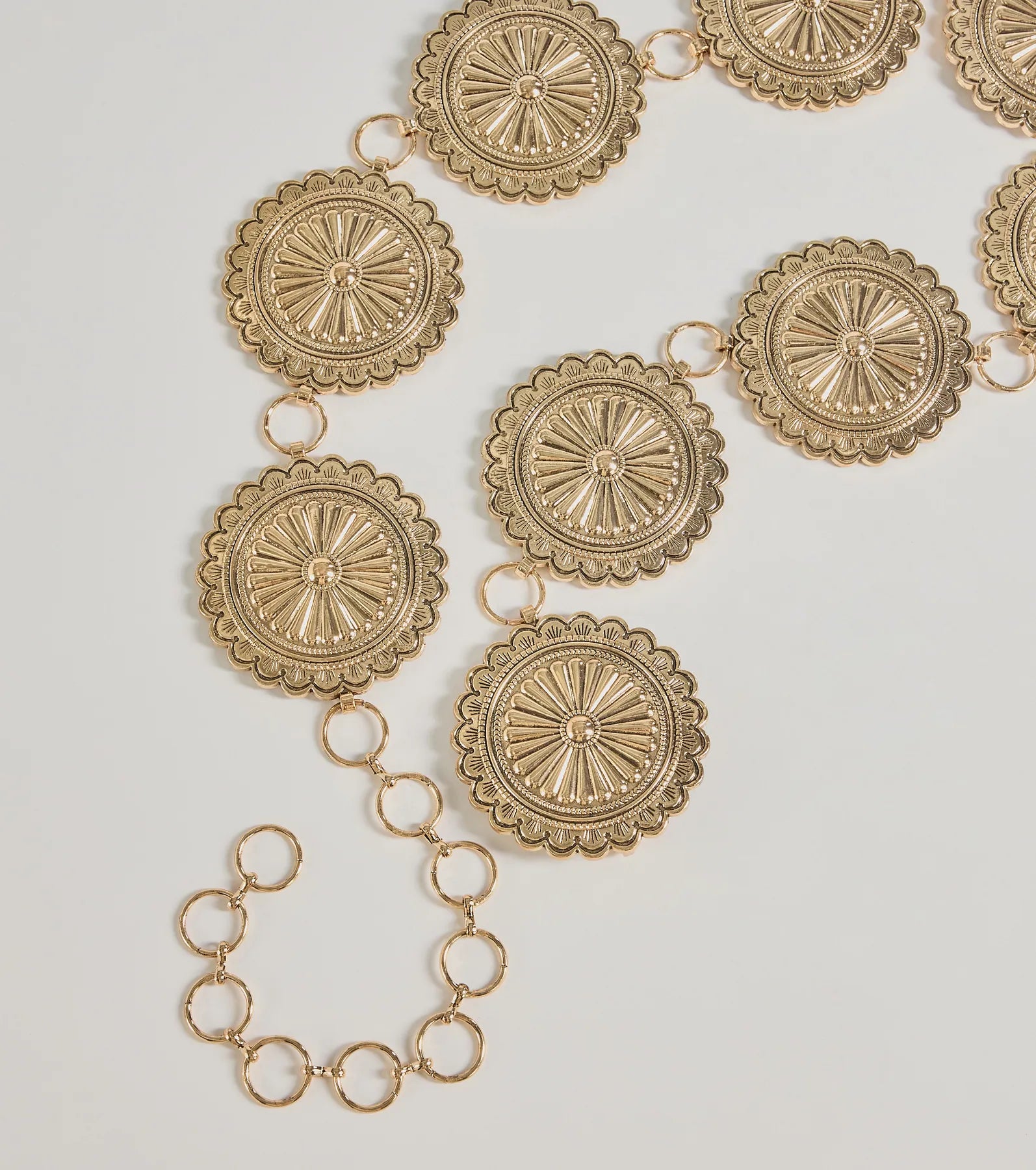 Windsor Vintage Glam Concho Metal Belt - view 5