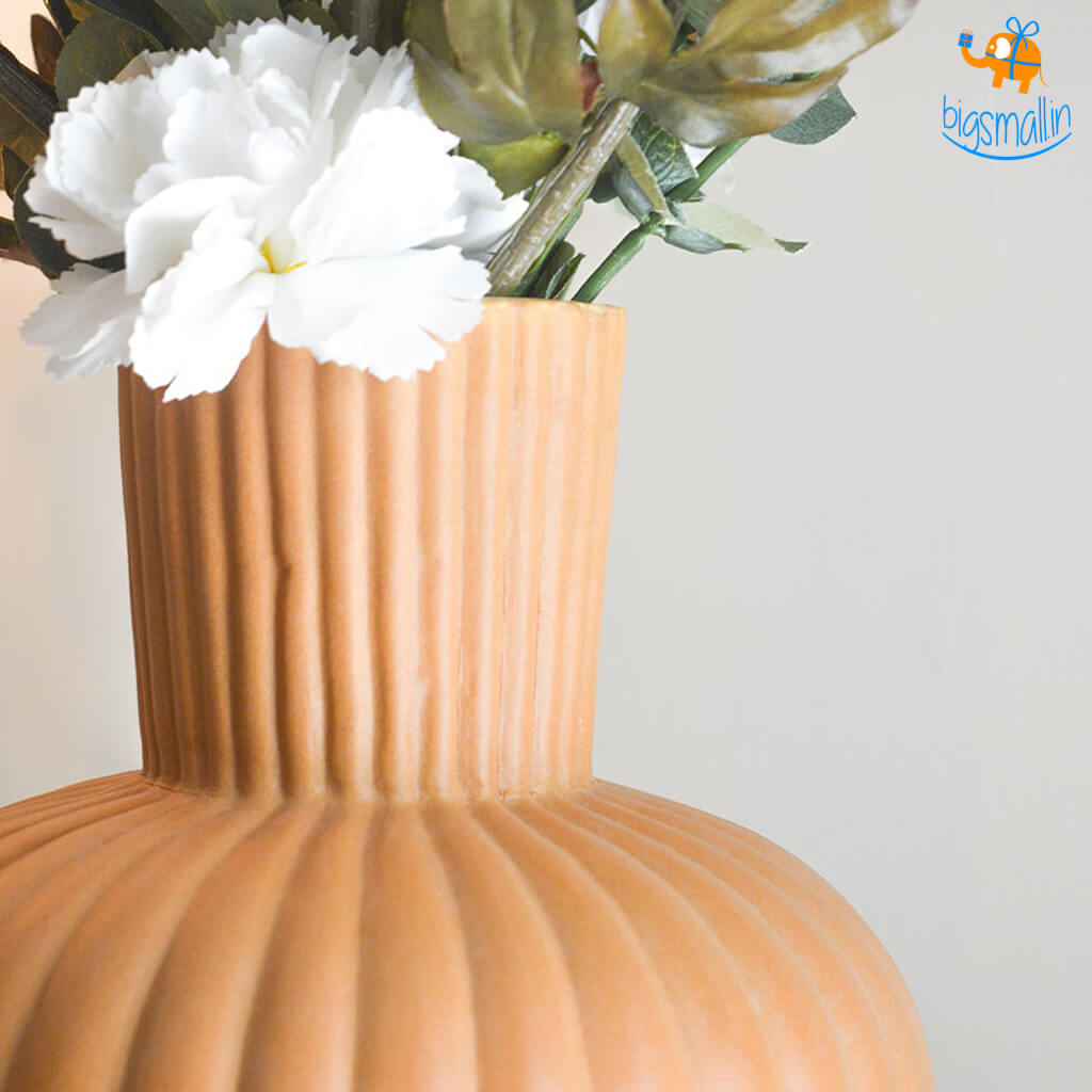 Hollyhock Victorian Ceramic Vase - view 5