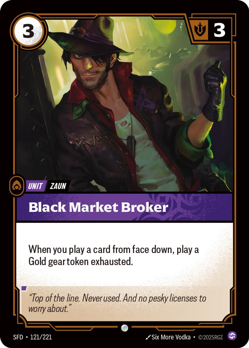 Riftbound Black Market Broker - 121/221 [Spiritforged] [Non Foil]
