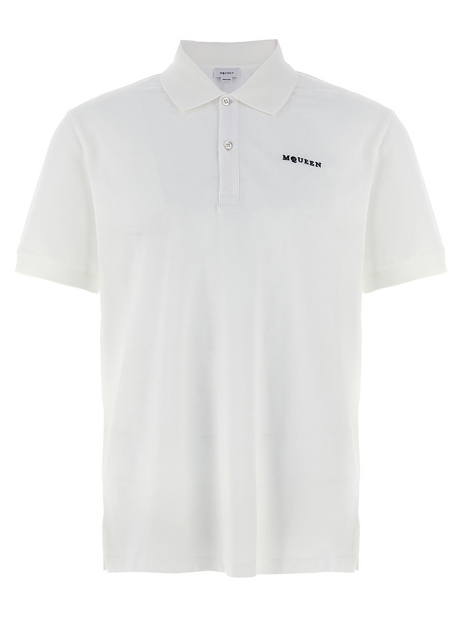 Alexander McQueen Logo Embroidery Polo Shirt – 100% cotton