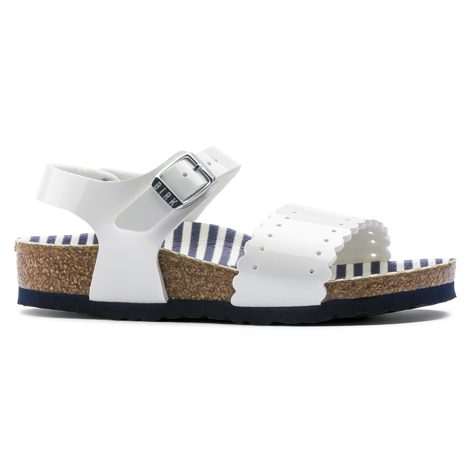 Birkenstock Mila Kids Birko-Flor – White White/Nautical Stripes - view 3