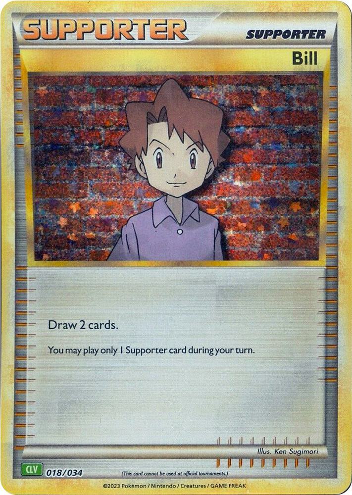Clv tcgc-clv018 holo – Pokémon Bill - 018/034 - Promo - CLV [tcgc-CLV018] [Holo]