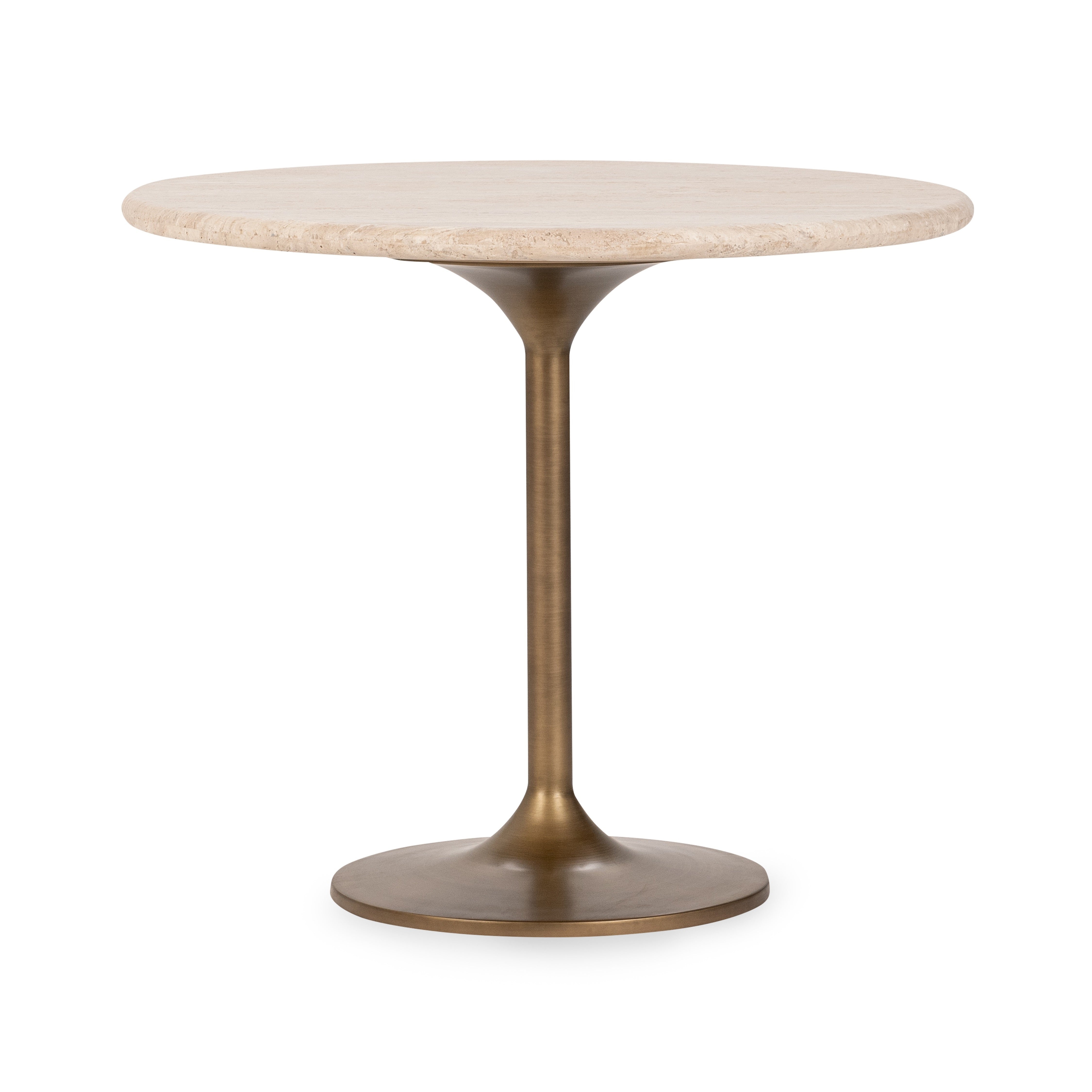 Lulu and Georgia Elzo Round Dining Table – Travertine