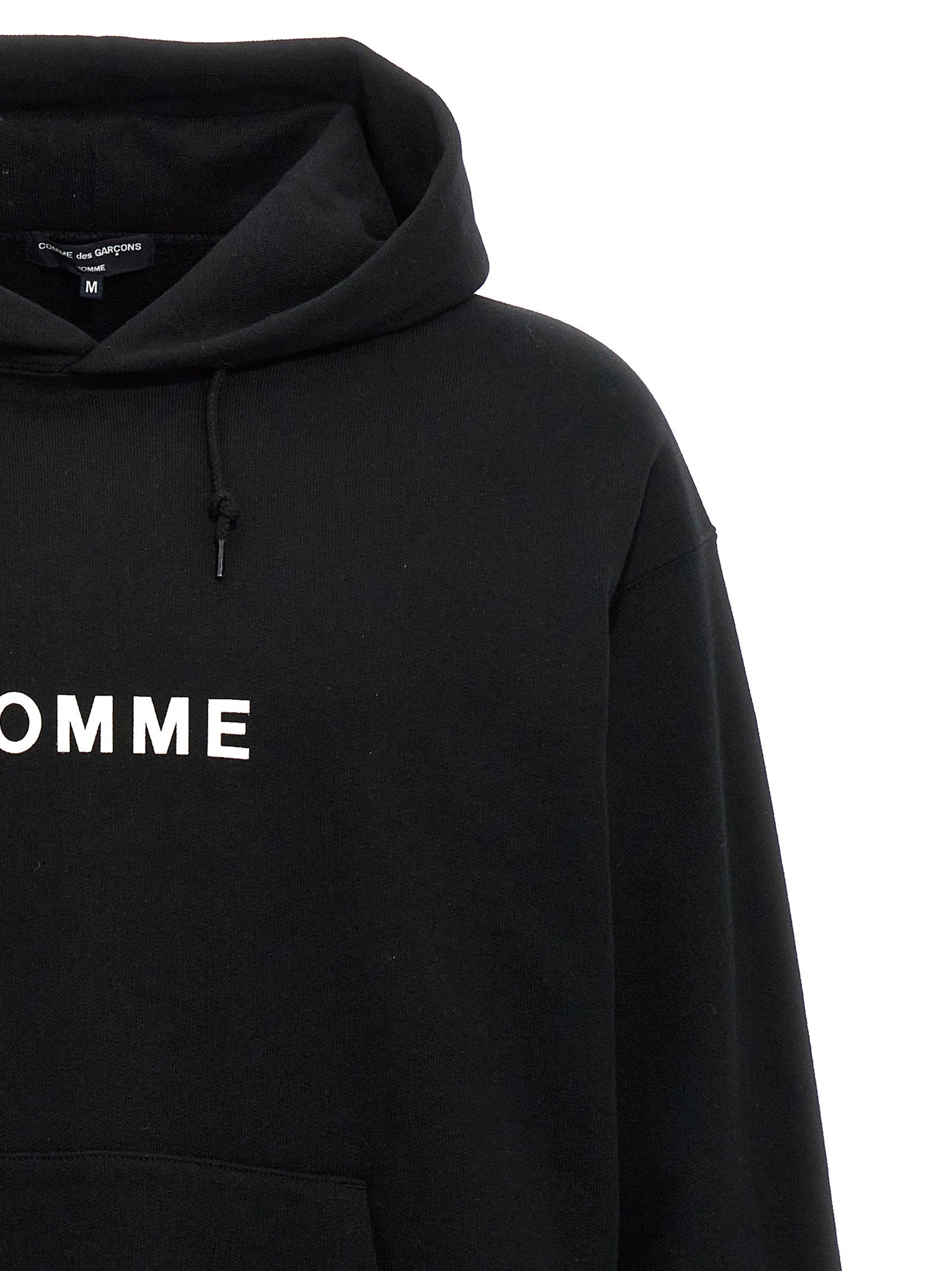 Comme Des Garҫons Homme Logo Print Hoodie – 100% cotton - view 3