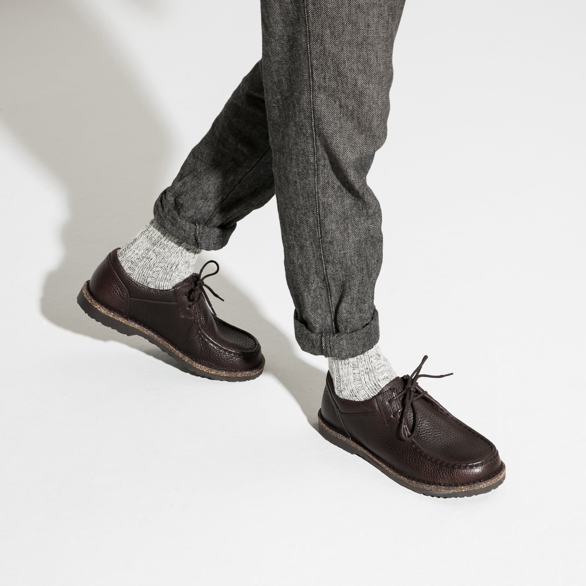 Birkenstock Pasadena Men Natural Leather – Brown Brown/Espresso - view 6