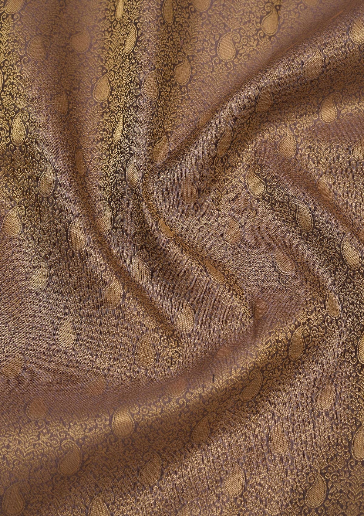Koskii Brown Zariwork Pure Silk Saree – Women's - view 2