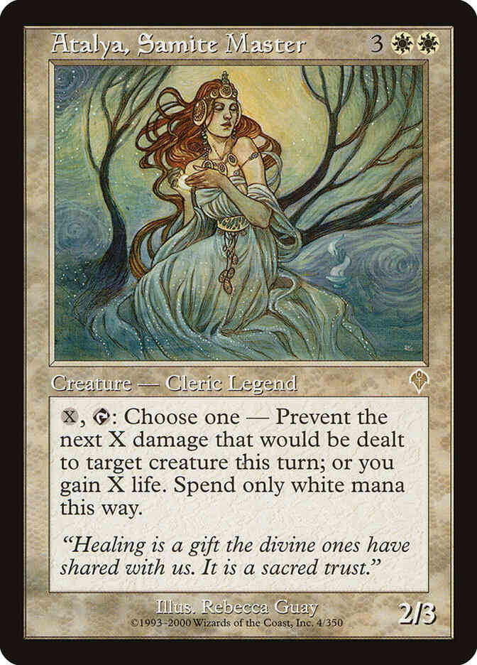Atalya samite master – Magic Atalya, Samite Master [4] [Invasion] [Non-Foil]
