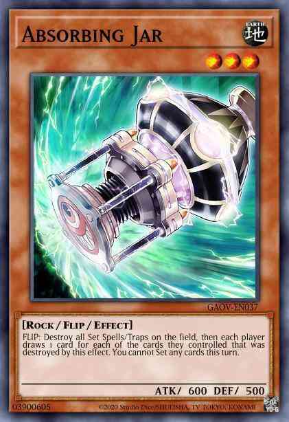 Yu-Gi-Oh! Absorbing Jar - GAOV-EN037 - Rare - 1st Edition