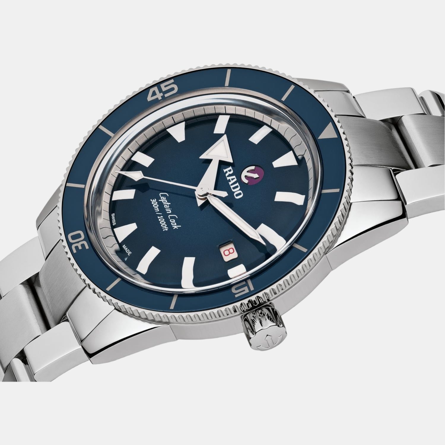 Rado Captain Cook Men Automatic Blue Dial Analog Stainless Steel Watch R32105203 - view 2