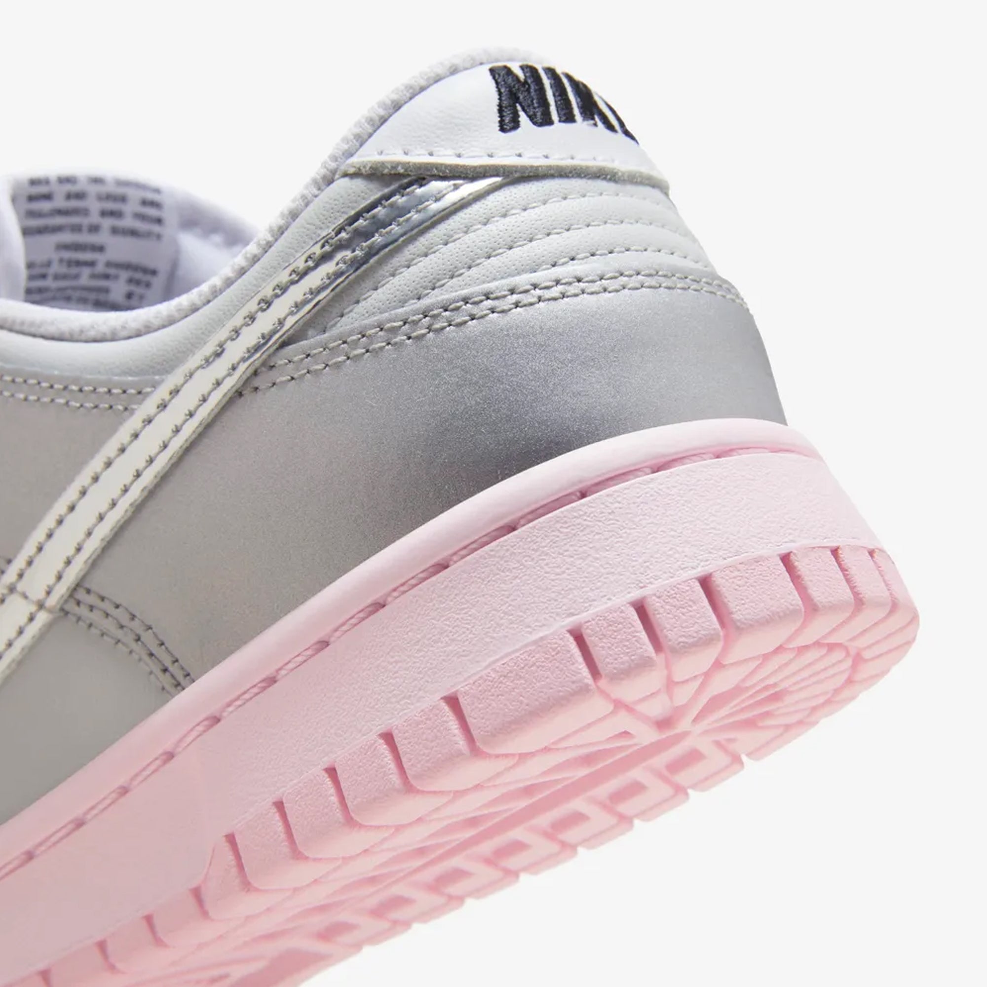 Nike | Dunk Low Lx { Photon Dust/metallic Silver-pink Foam - view 5