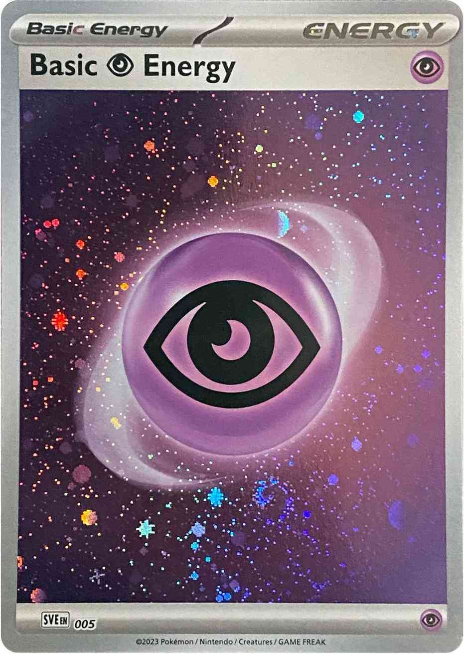 Pokémon Basic Psychic Energy - 005 - Common [sve-005] [Cosmos Holo]