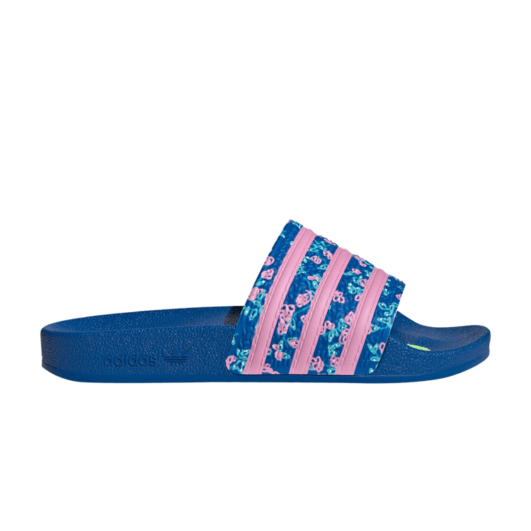 Yeezy adidas Adilette Kseniaschnaider Slides Blue True Pink Off White