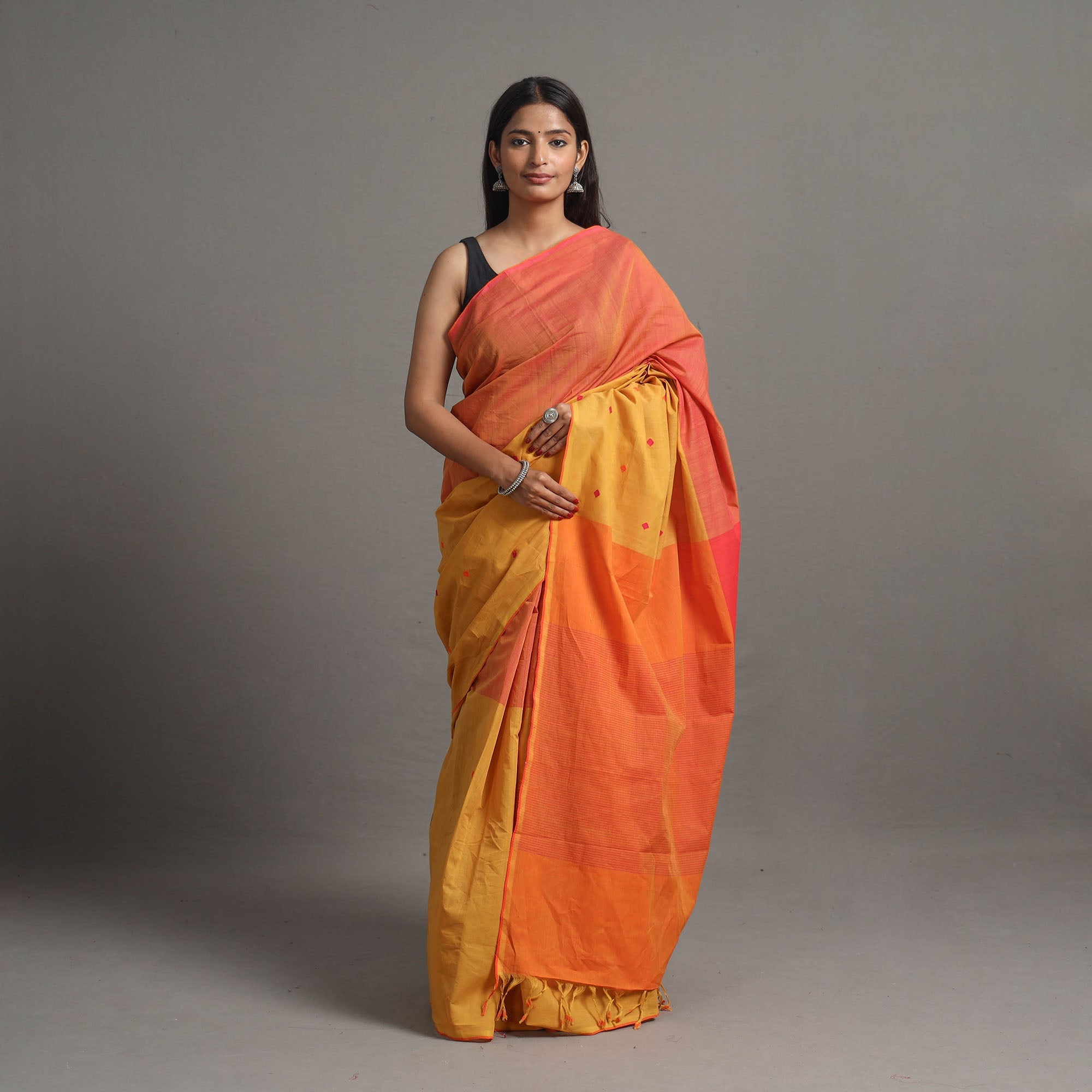 CHITRIKA Half and Half Buta Cotton Handloom Saree 121