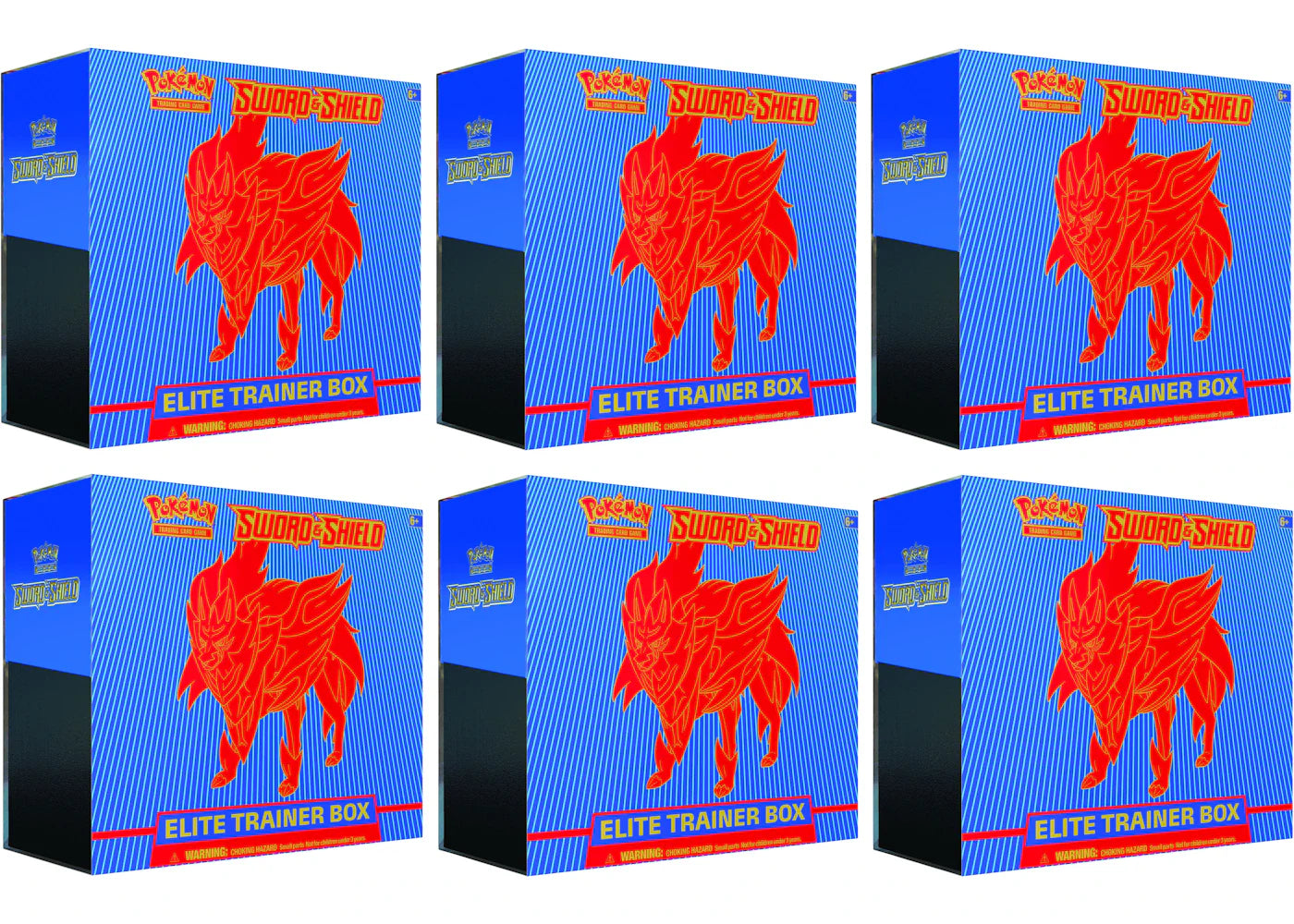 Sword shield zamazenta – 2020 Pokémon Sword & Shield Zamazenta Elite Trainer Box 6x Lot