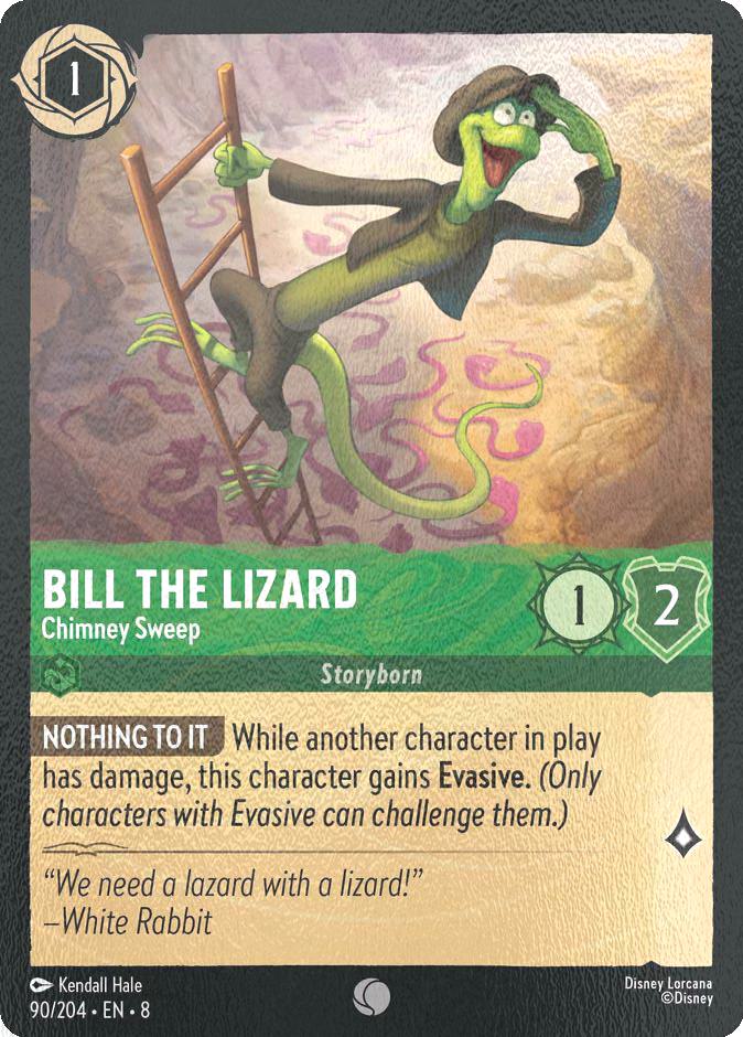 Lorcana Bill the Lizard - Chimney Sweep - 90/204 [Reign of Jafar] [Cold Foil]