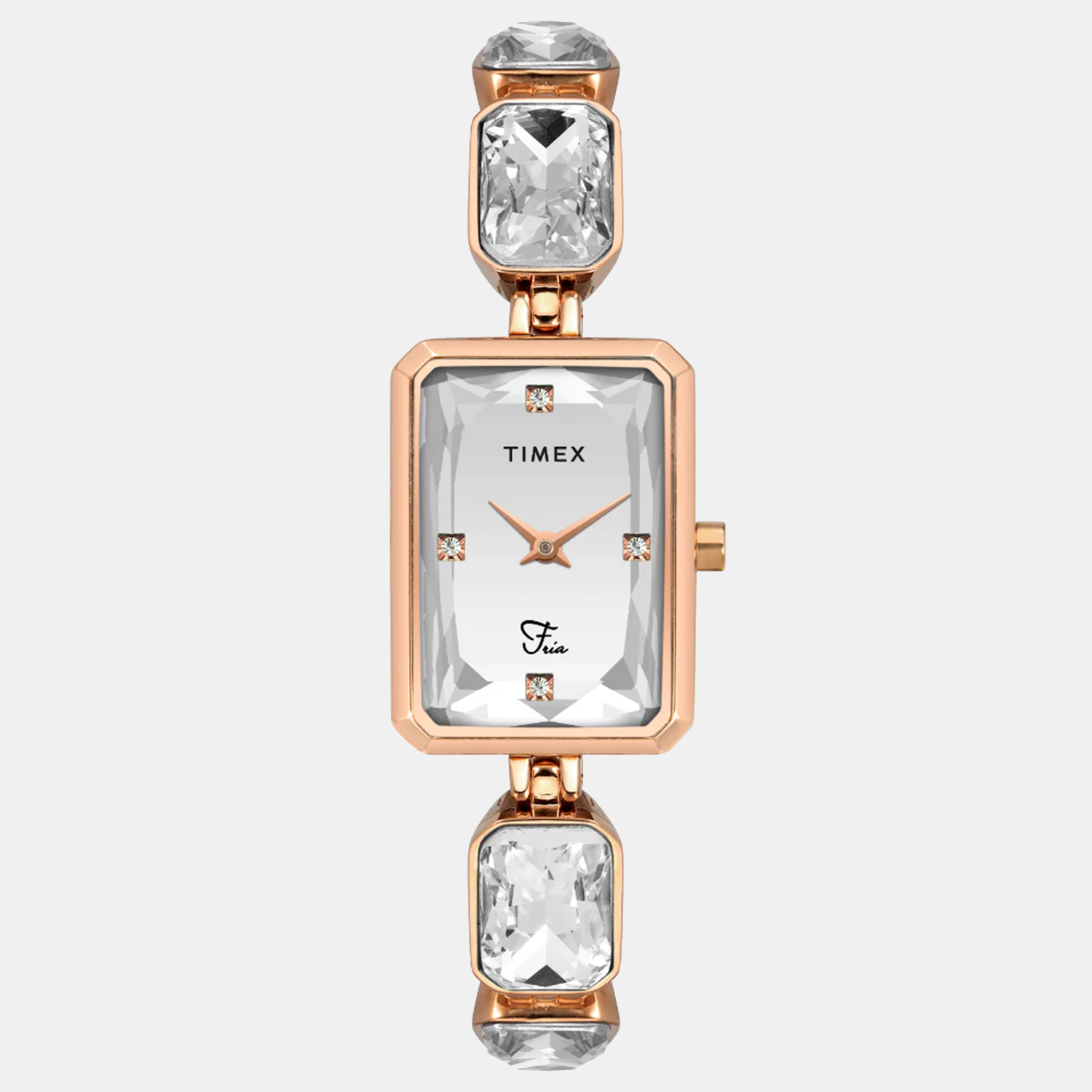 Timex Fria Women Quartz Silver Dial Analog Brass Watch TWEL16905