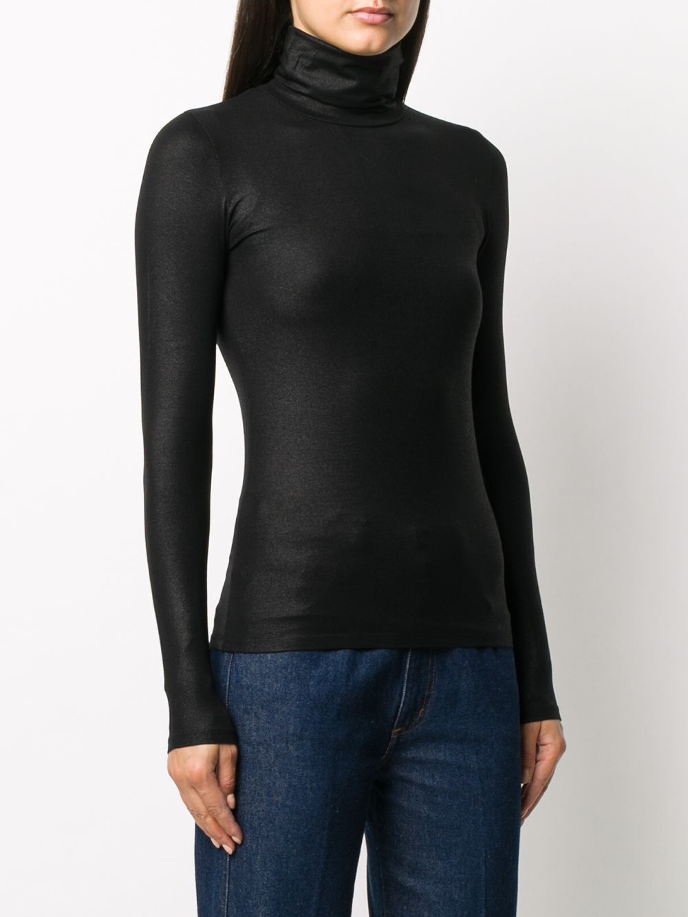 Majestic Lurex high-neck sweater - view 4