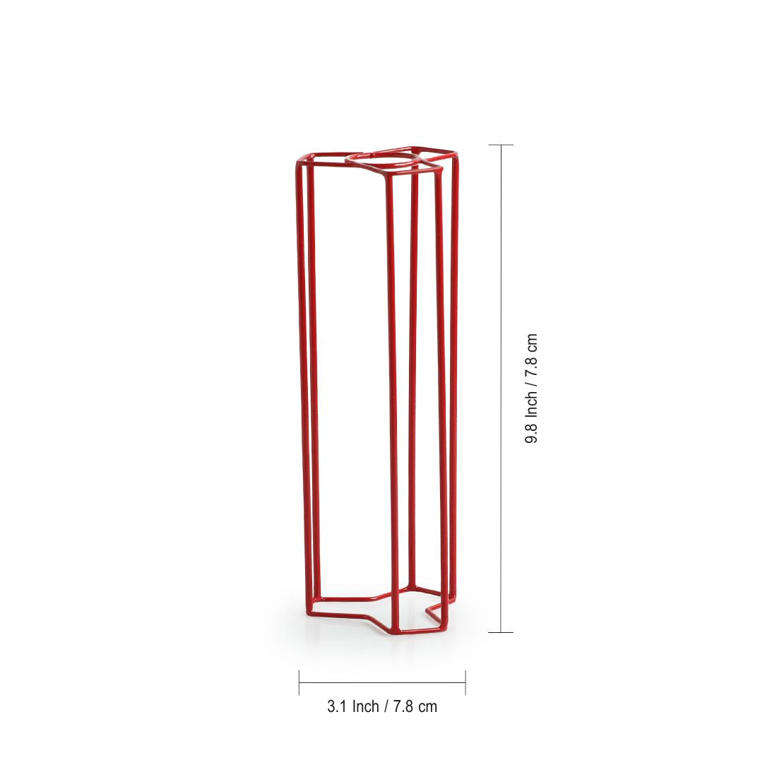 EXCLUSIVELANE 'Modern Glass Garden' Test Tube Table Planter/Vase (10 Inch, Red) - view 6