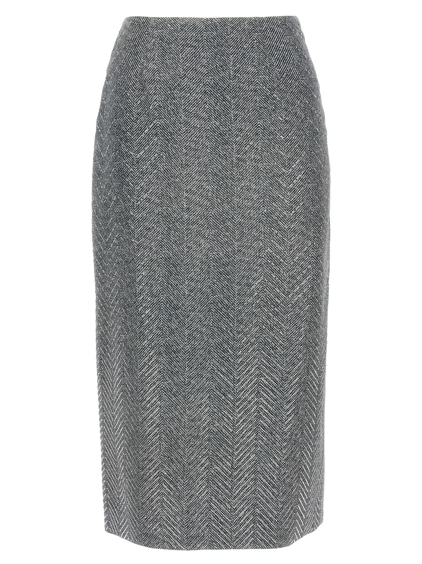 Ermanno Scervino Rhinestone Skirt – 100% silk