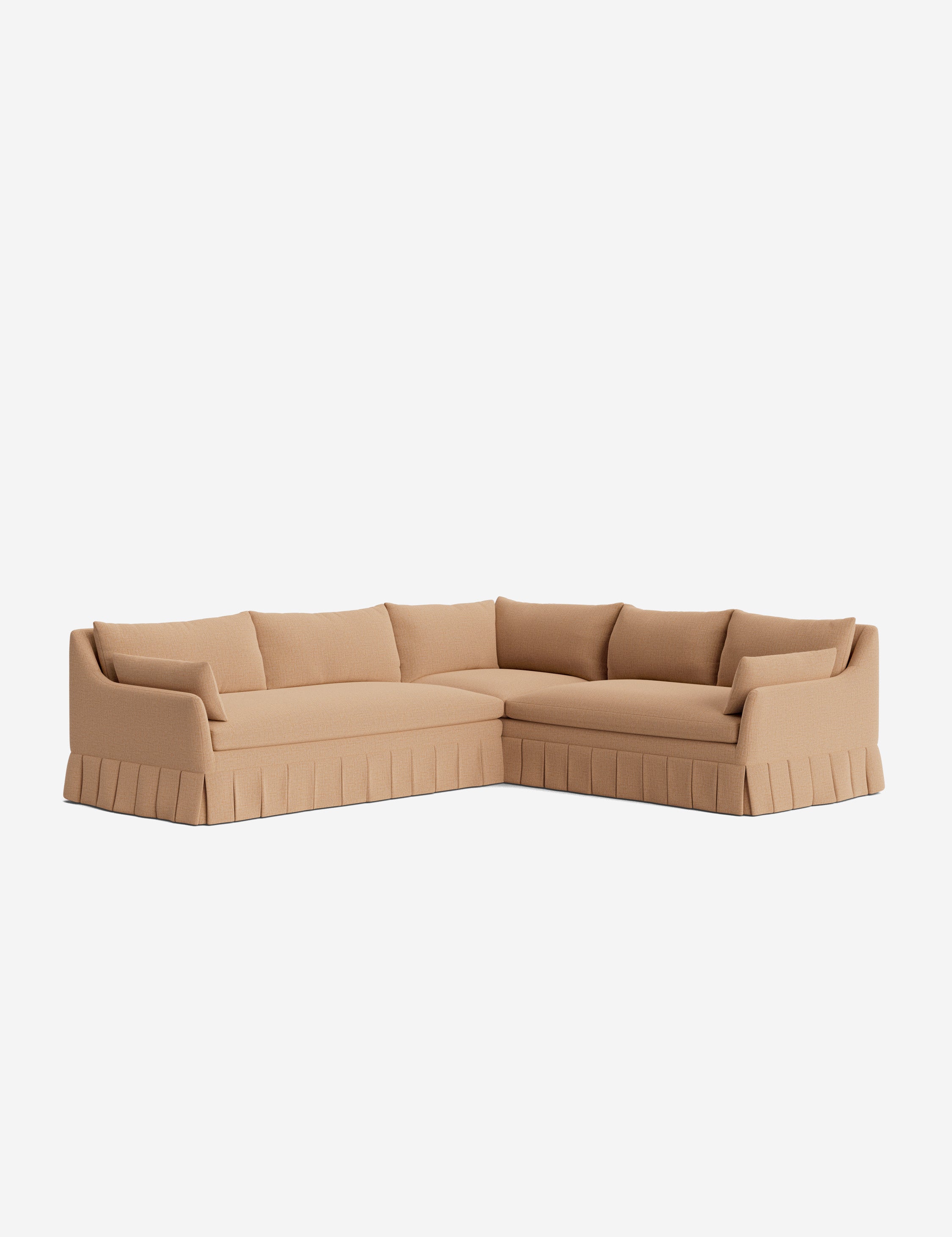 Lulu and Georgia Portola Luxe Depth Pleated Corner Sectional Sofa - view 42