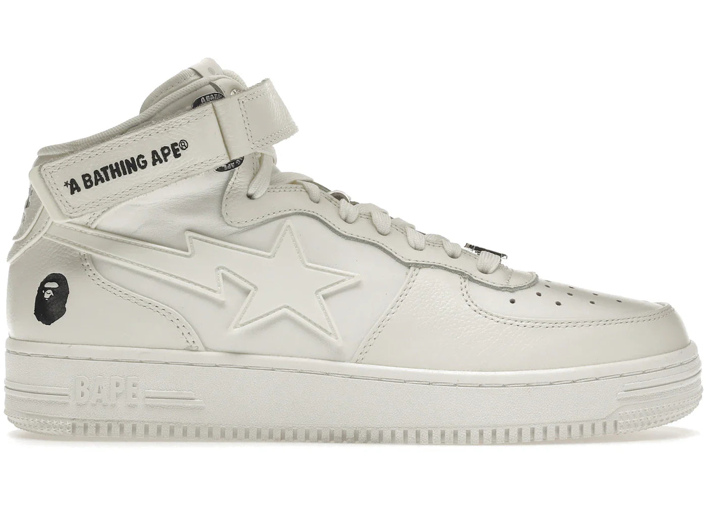 A Bathing Ape Bape Sta Mid White