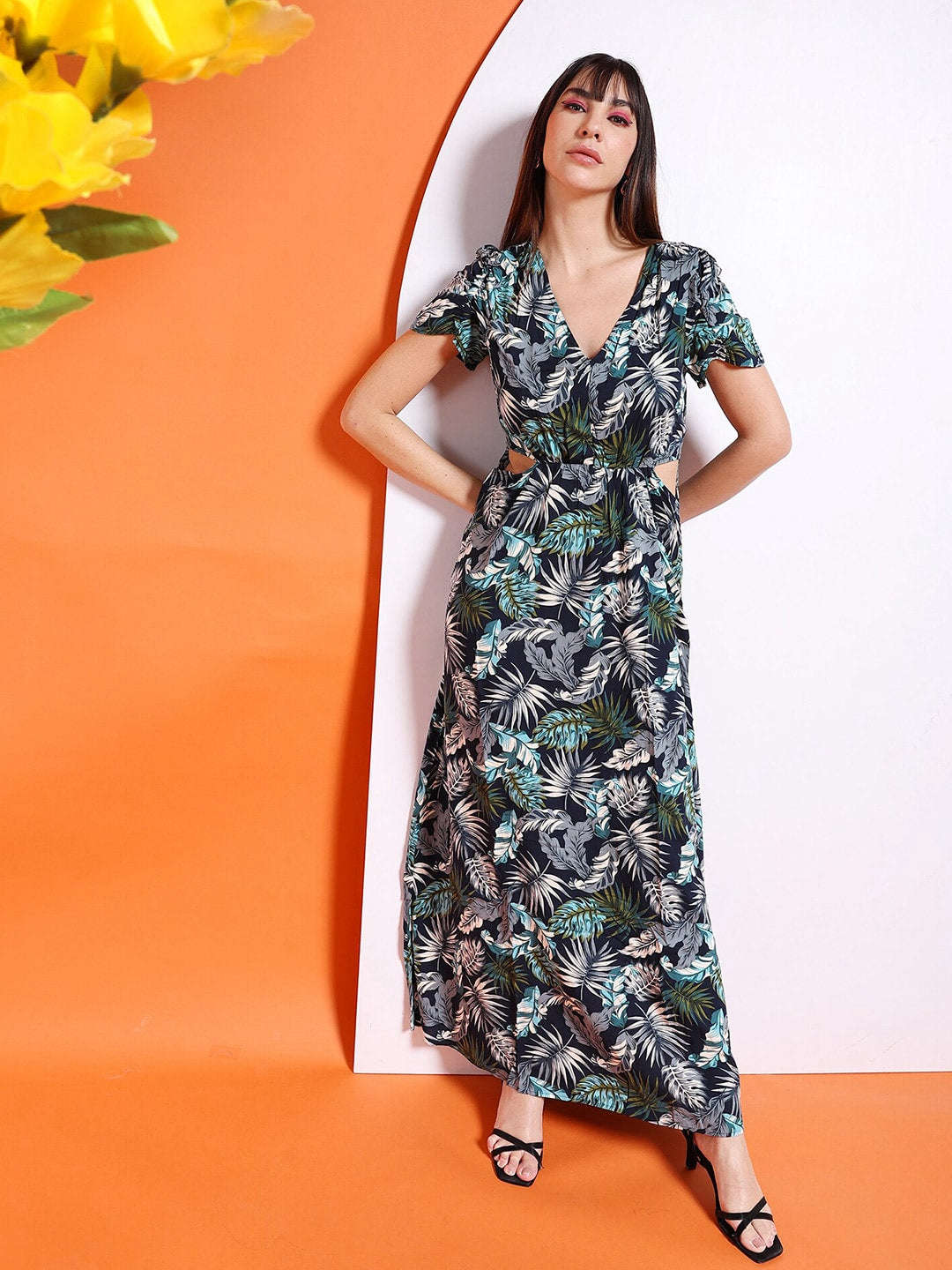 Freehand By The Indian Garage Co Women Waist Cut Out Long Dress - view 4