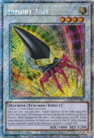 Yu-Gi-Oh! Armory Arm - RA03-EN213 - Platinum Secret Rare - 1st Edition