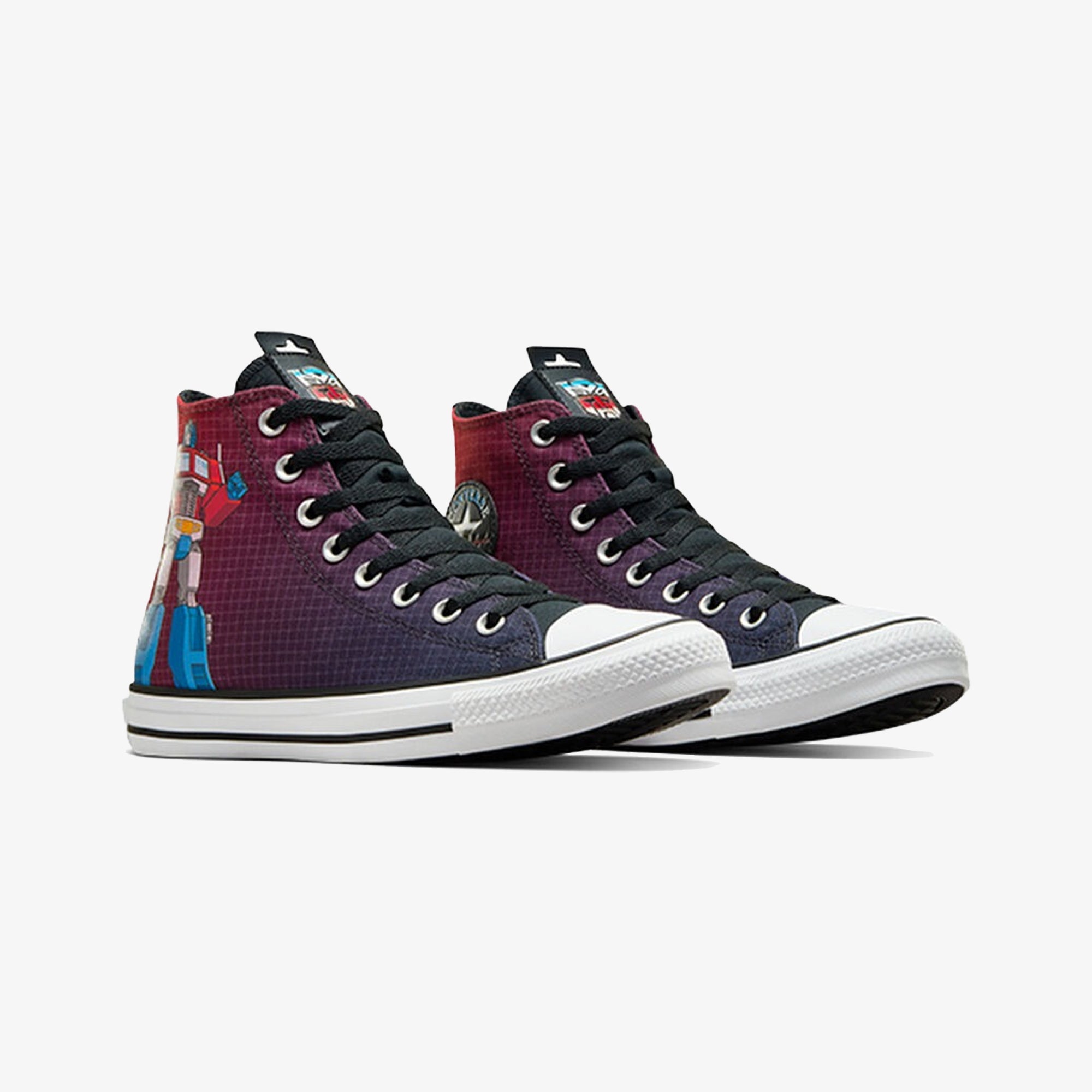 Converse | x TRANSFORMERS CHUCK TAYLOR ALL STAR AUTOBOTS { BLACK/FEVER DREAM/WHITE - view 2