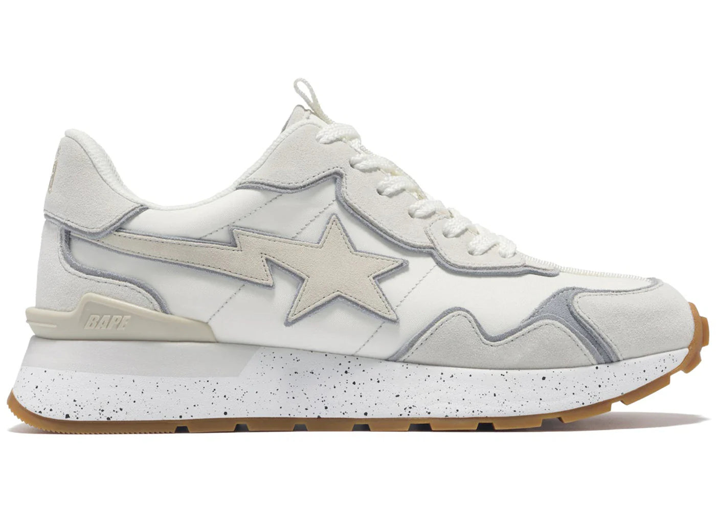 BAPE A Bathing Ape Road Sta Express #1 White Grey Gum