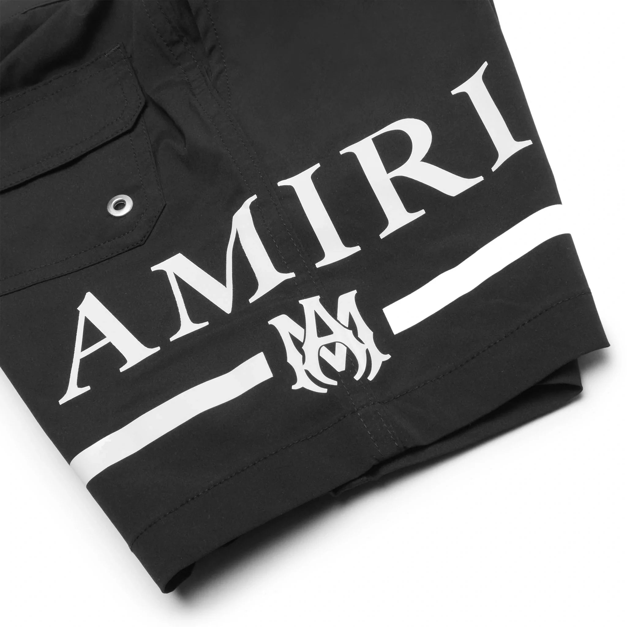 Amiri Kids MA Bar Black Swim Trunks - view 3