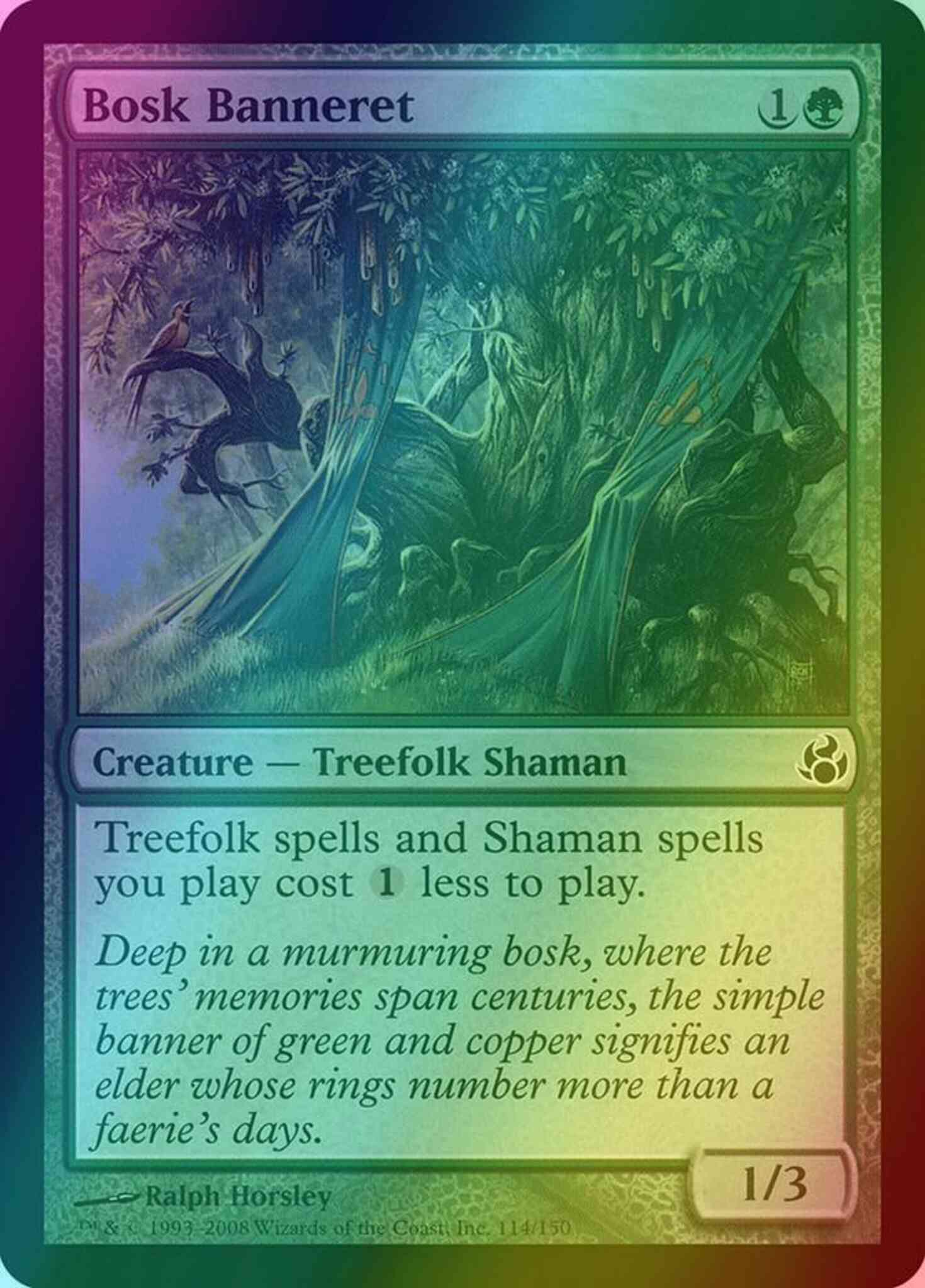 Bosk banneret 114 – Magic Bosk Banneret [114] [Morningtide] [Foil]