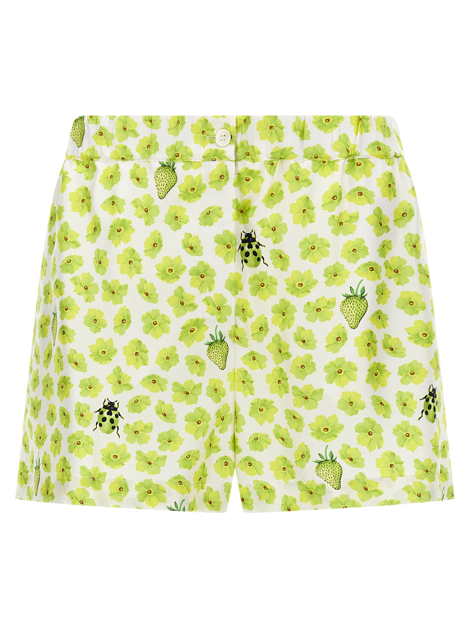 Versace Strawberry Garden Shorts – 100% silk