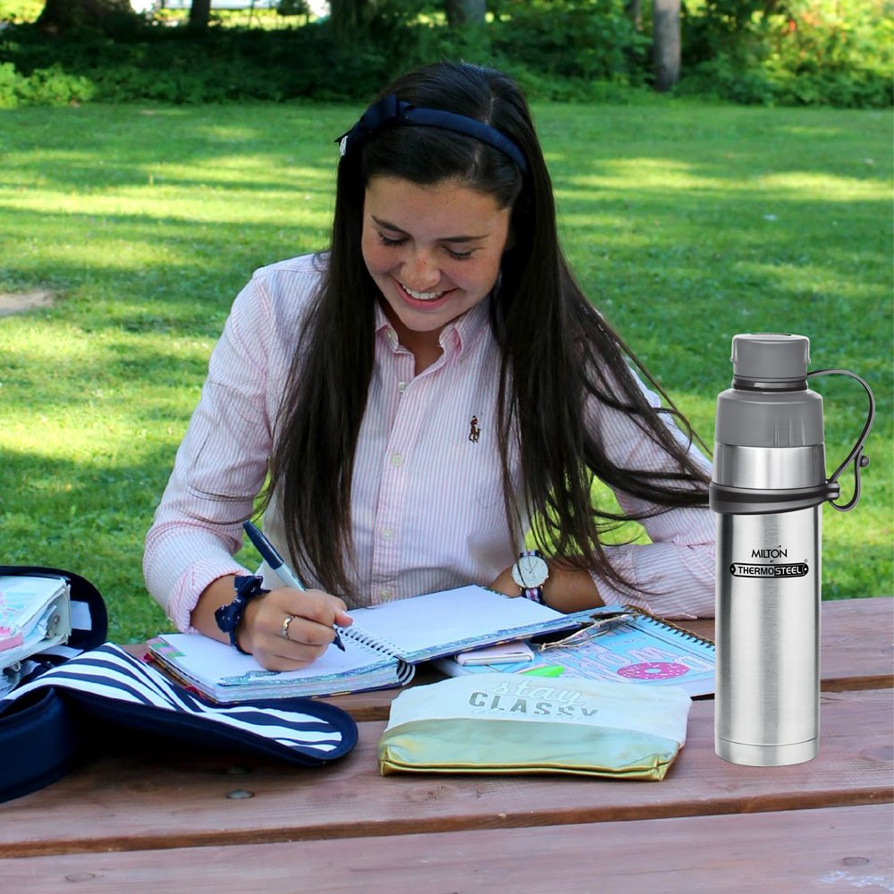 Gist Thermosteel Water Bottle (Milton) – Silver - view 5