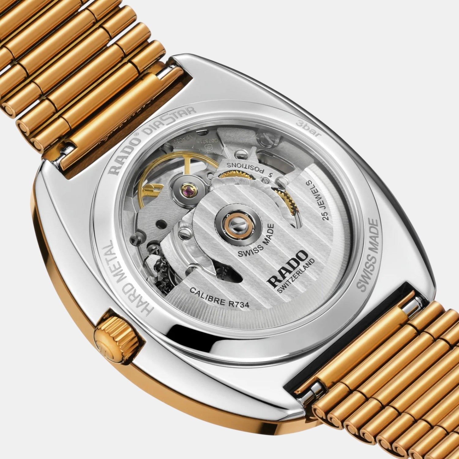 Rado Diastar Unisex Automatic Brown Dial Analog Stainless Steel Watch R12065303 - view 3