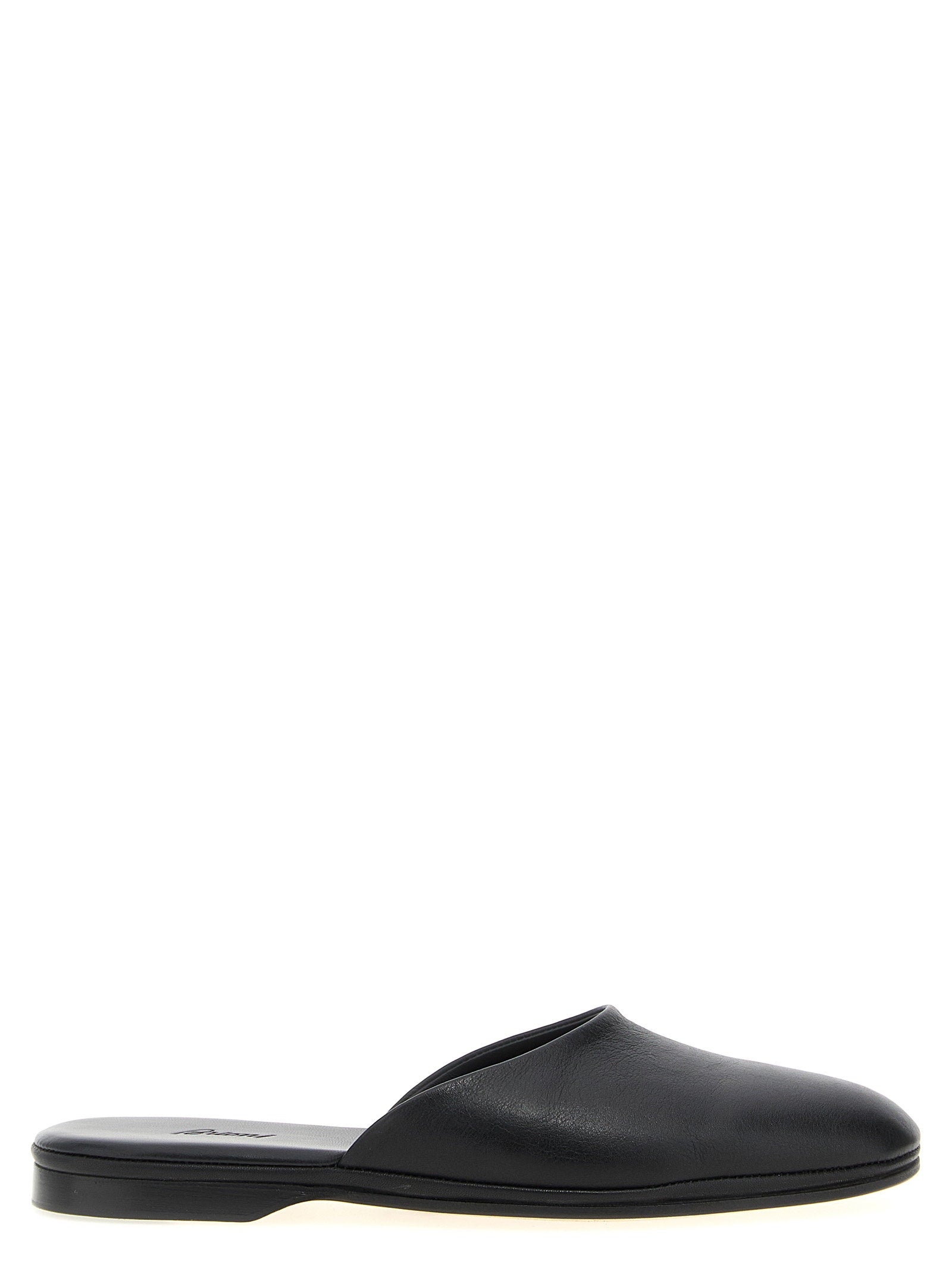Brioni Leather Sabots
