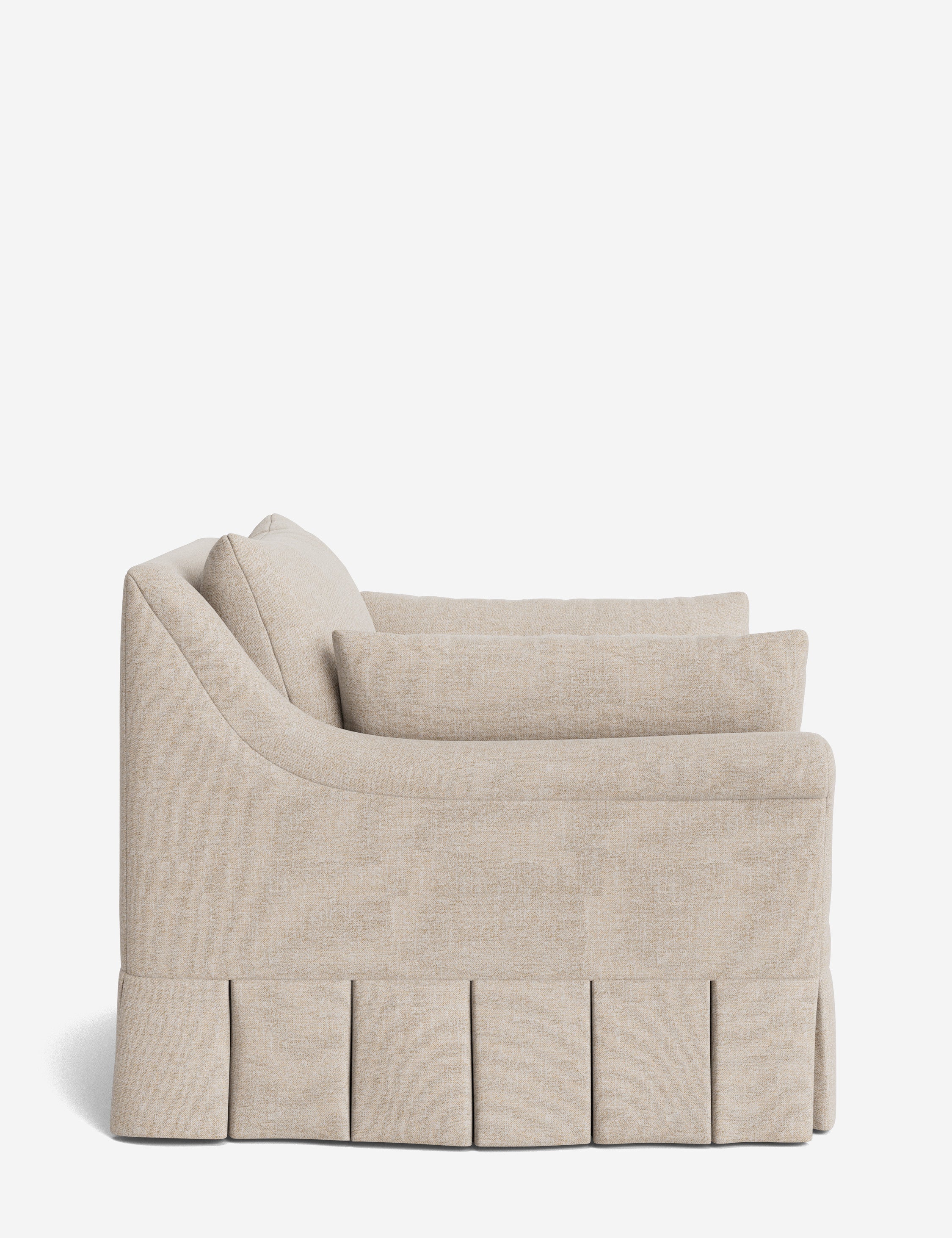 Lulu and Georgia Portola Rolled Arm Luxe Depth Pleated Chair - view 115