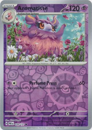 Common sv085-039 reverse – Pokémon Aromatisse - 039/131 - Common [sv085-039] [Reverse Holo]