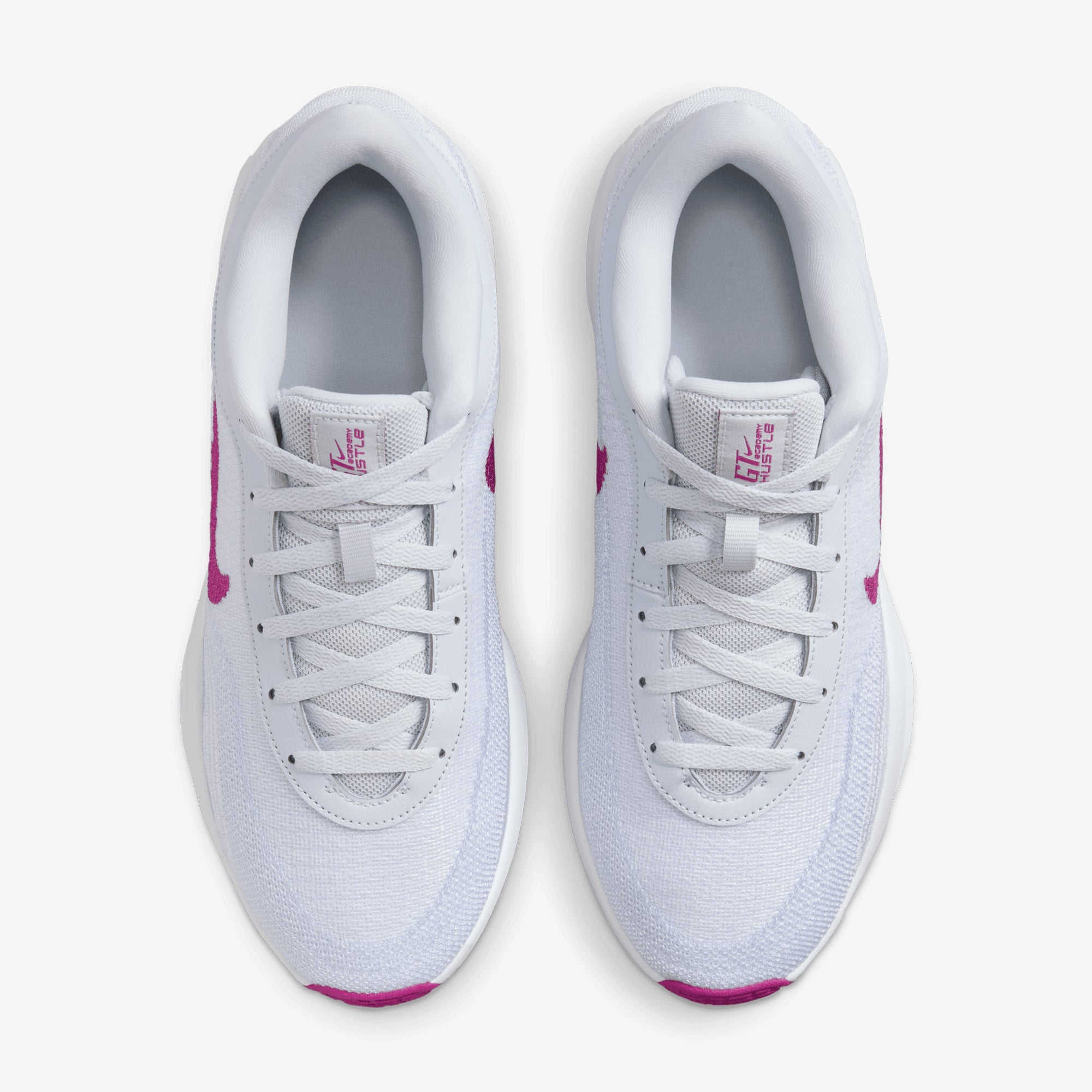 Nike | G.t. Hustle Academy Ep { Pure Platinum/hot Fuchsia-white - view 2