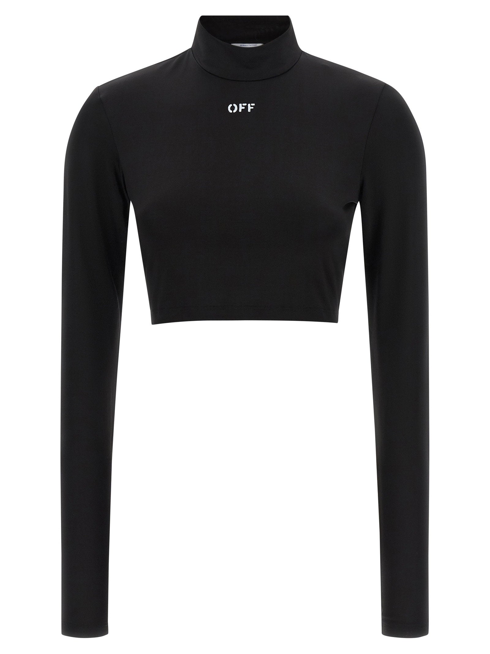 Off White Off Stamp Crop Top – 95% acetate, 5% elastane