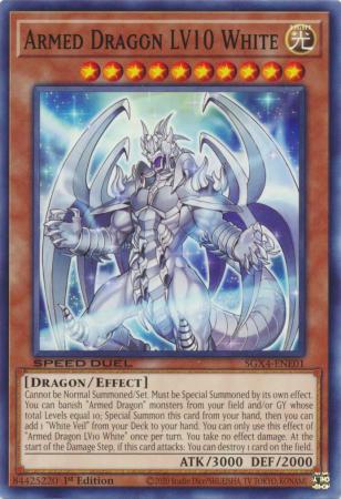 Yu-Gi-Oh! Armed Dragon LV10 White - SGX4-ENE01 - Common - 1st Edition