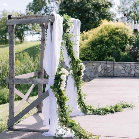 fiftyflowers.com Chic White and Green Riverside Wedding - view 3