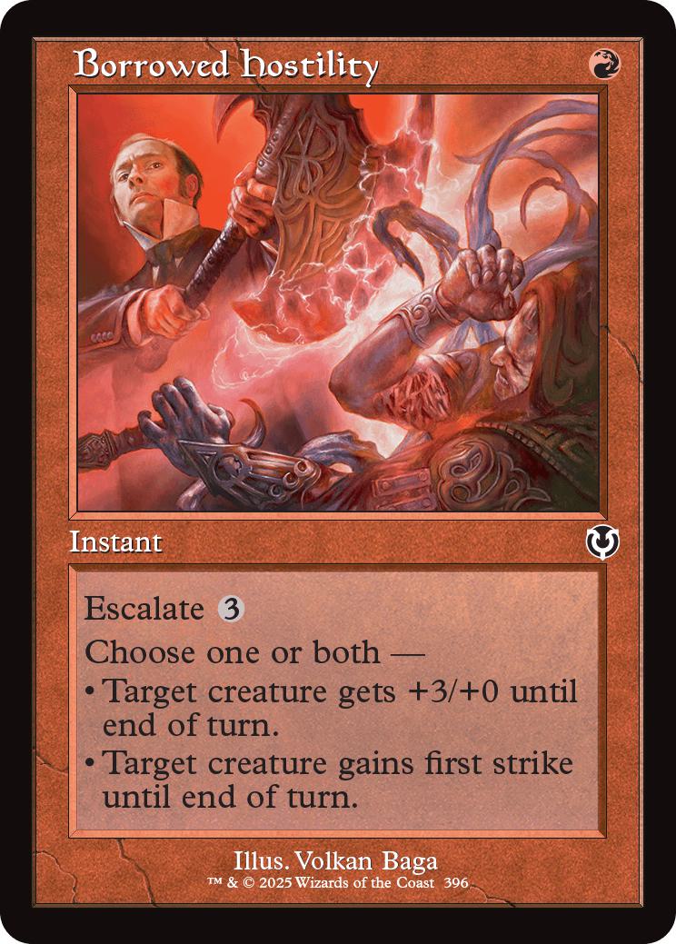 Borrowed hostility 396 – Magic Borrowed Hostility [396] [Retro Frame] [Innistrad Remastered] [Non-Foil]