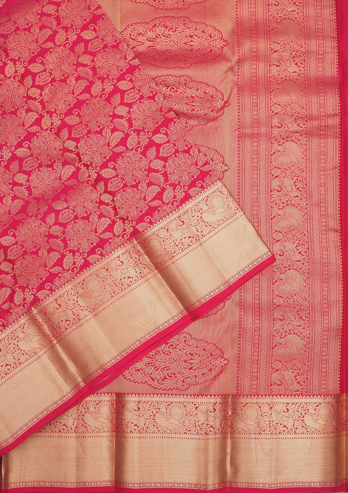 Koskii Pink Zariwork Pure Silk Saree – Women's - view 3