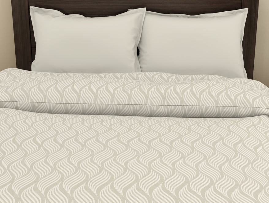 Spaces India Abstract Olive Green - Grey Microfiber Shell Double Dohar - Welspun Dohar By Welspun-1065397 - view 4
