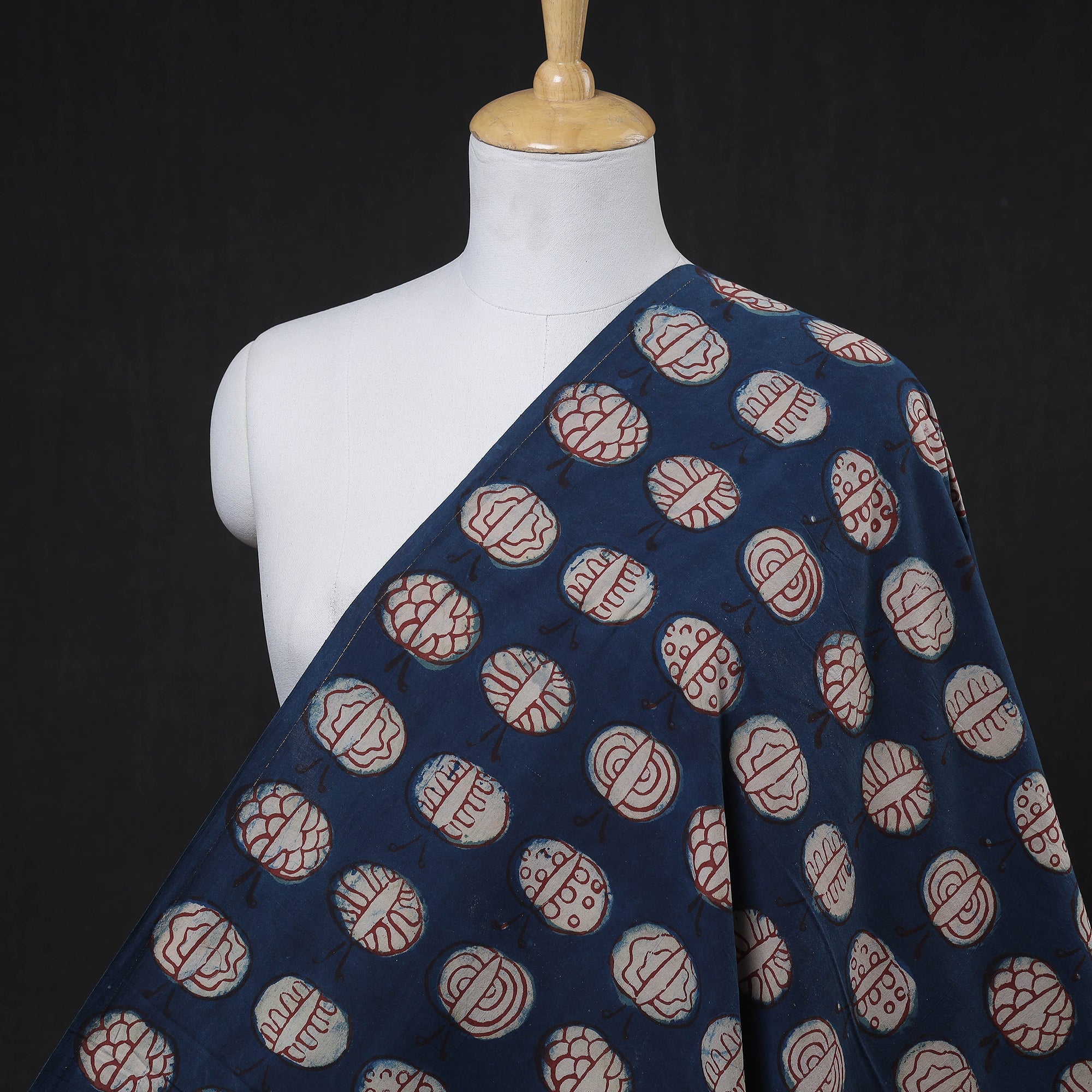 BINDAAS UNLIMITED Blue - Bindaas Hand Block Printed Cotton Fabric