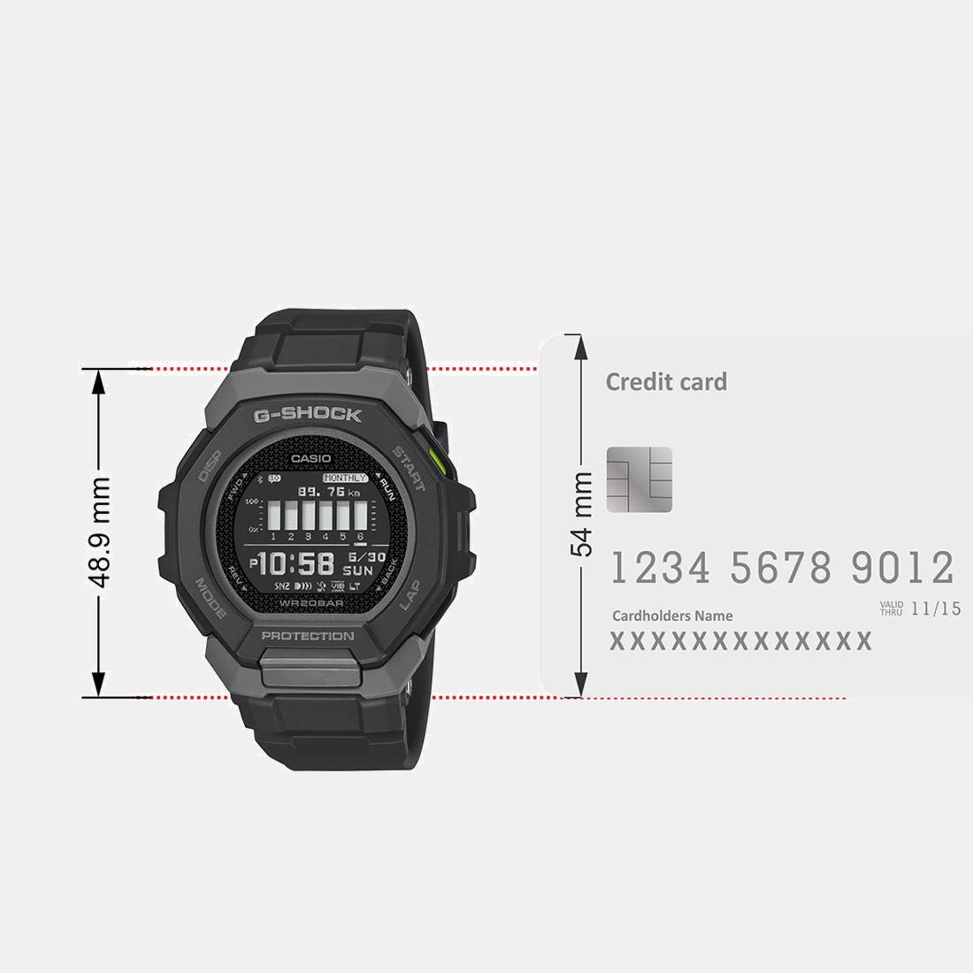 Casio G-Shock Men Quartz Black Dial Digital Resin Watch G1586 - view 9