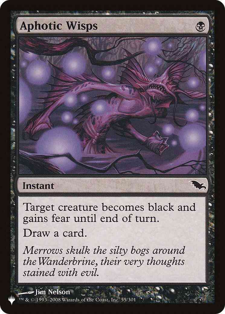 Aphotic wisps shm-55 – Magic Aphotic Wisps [SHM-55] [The List] [Non-Foil]