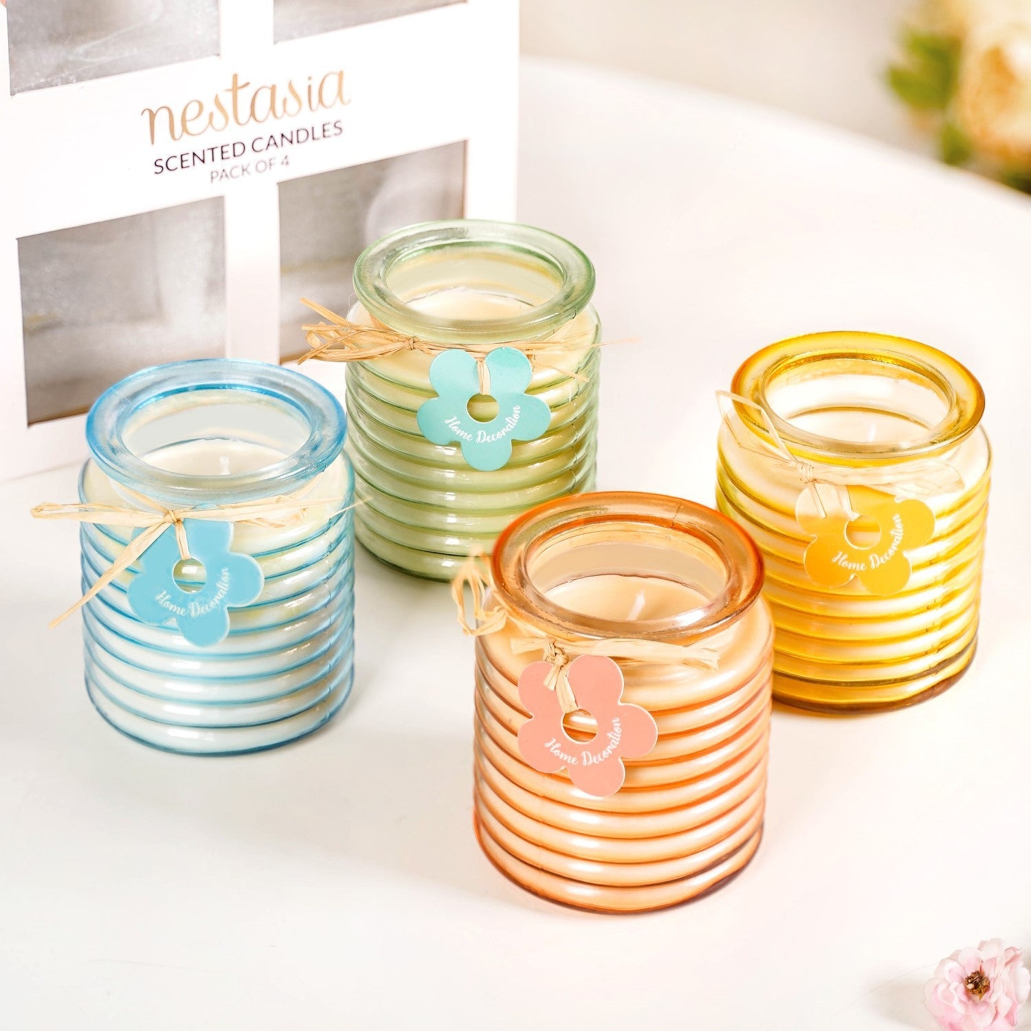 Nestasia Aromas Of Nature Scented Candle Gift Set Of 4 - view 10