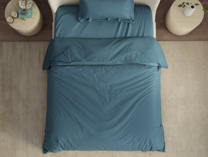 Spaces India Solid Royal Blue - Blue Blanket Fleece - Cushlon By Spaces - view 3